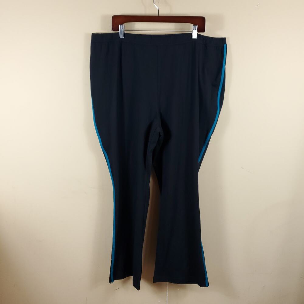 Woman Within Stretch Cotton Side-Stripe Bootcut Pant Size 26/28